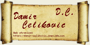 Damir Čeliković vizit kartica